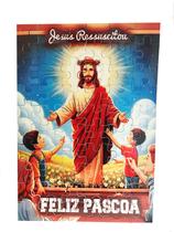 Kit de Produtos Revenda para Páscoa - Quebra-cabeças Jesus Ressuscitou de 60 peças - 5 unidades
