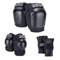 Kit de Proteção 187 Killer Pads Six Pack Preto Tamanho Grande-Extra Grande