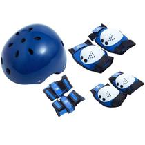 Kit De Proteção Azul M - Patins E Skate