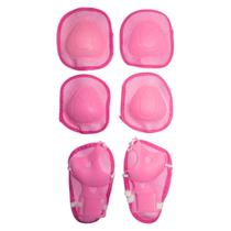 Kit De Proteção Infantil 6 Peças Ajustáveis Para Esporte Diversão Radical Skate Patins Patinete