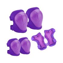 Kit De Proteção Infantil 6 Peças: Joelheiras, Cotoveleiras E Protetores De Punho Para Ciclismo,