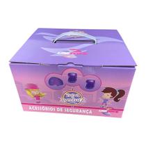 Kit de Proteção Infantil com Capacete e Acessórios Violeta