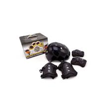 Kit de proteção infantil com capacete turma da aventura