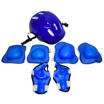 Kit De Proteção Infantil DM Radical Resistente Para Esportes Patins Bike Skate Patinete Com Capacete Kit De Proteção Infantil DM Radical Resistente Para Esportes Patins Bike Skate Patinete Com Capacete