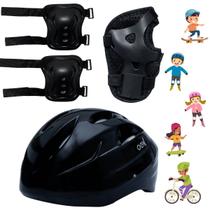 Kit De Proteção Infantil Menina E Menino Bike Skate Patins
