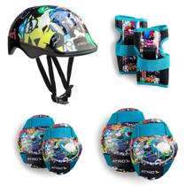 Kit De Proteção Infantil Monster Tam Único Skate Multilaser