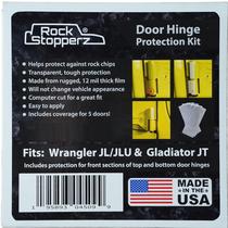 Kit de Proteção para Dobradiças de Porta Rock Stopperz - Jeep Wrangler JL/JLU/Gladiator