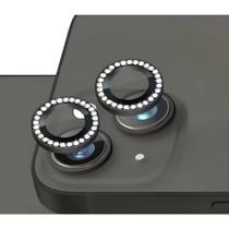 Kit de Proteção para Lentes Brilho Strass de Celular Compatível com iPhone 11 ao 17 Pro Max - Ly Haimei