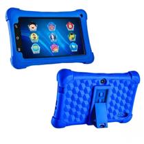 Kit de Proteção para Tablet: Capa de Silicone + Película de Vidro para Tablet M7 WiFi e Mirage 7 de 7 Polegadas