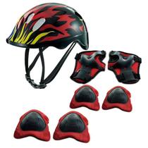 Kit De Proteção Preto - Chama Vermelhas - Zippy Toys