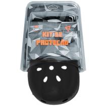 Kit de proteção radical premium tam G cor preto 6 pcs - Bel Sports