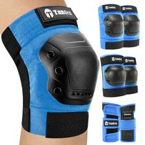 Kit de Proteção Tanden para Skate com Joelheiras, Cotoveleiras e Munhequeiras Azul Kit de Proteção Tanden para Skate com Joelheiras, Cotoveleiras e Munhequeiras Azul