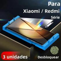 Kit De Protetores De Tela Xiaomi Mi 11 12 13 14 15 Redmi Note 13 14 plus 3 Peças Ultra Transparente