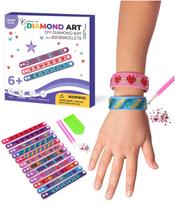 Kit de pulseira Diamond Art Little Jupiter com 12 peças para meninas