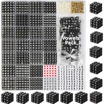 Kit de pulseira Friendship DodoBeads Black Letter Beads 1270 unidades