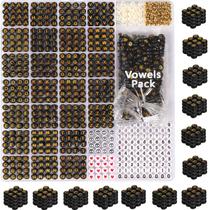 Kit de pulseira Friendship DodoBeads Black Letter Beads 1650 unidades