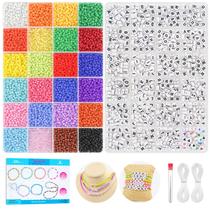 Kit de pulseira Friendship Dowsabel com 10000 miçangas de vidro