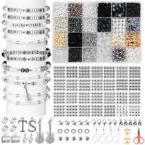 Kit de pulseira Friendship Goldwise 3814 unidades com miçangas e pingentes Kit de pulseira Friendship Goldwise 3814 unidades com miçangas e pingentes