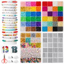 Kit de pulseira Friendship Goldwise 48 cores Clay Beads Kit de pulseira Friendship Goldwise 48 cores Clay Beads