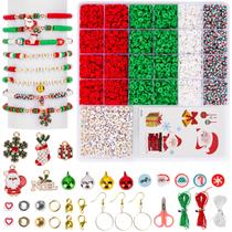 Kit de pulseira Friendship Goldwise Christmas Clay Beads Kit de pulseira Friendship Goldwise Christmas Clay Beads