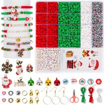 Kit de pulseira Friendship Goldwise Christmas Clay Beads