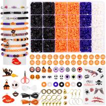 Kit de pulseira Friendship Goldwise Halloween com miçangas de argila