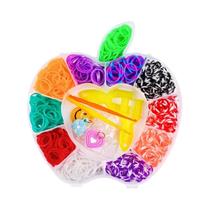 Kit De Pulseiras De Arco-Íris Coloridas Com 600 Elásticos DIY Para Meninas - Brinquedo Artesanal Kit De Pulseiras De Arco-Íris Coloridas Com 600 Elásticos DIY Para Meninas - Brinquedo Artesanal