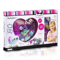 Kit De Pulseiras Infantil +250 Miçangas Coloridas - My Style Pulseiras Lovely Multikids Br1116 P/ Crianças Personalizar