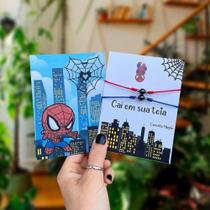 Kit De Pulseiras Magnéticas Conexão Homem Aranha Casal Amizade Super Herói Spider-Man
