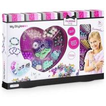 Kit de Pulseiras My Style Lovely com Miçangas Coloridas Multikids