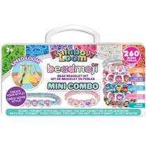 Kit de pulseiras Rainbow Loom Beadmoji Mini Combo de 7 anos ou mais