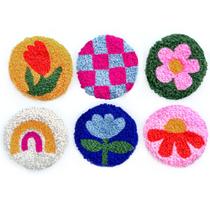 Kit de Punch Needle SPINNY - Conjunto com 6 Coasters e Tutoriais em Vídeo Kit de Punch Needle SPINNY - Conjunto com 6 Coasters e Tutoriais em Vídeo