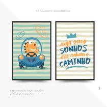 Kit de Quadros Decorativos Coleção Baby Kids Infantil Benecontê
