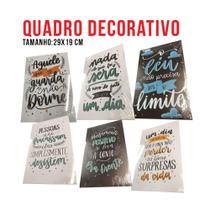 Kit de Quadros Decorativos em MDF - 10 Unidades