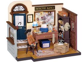 Kit de quarto de bonecas Rolife Detective Agency Diorama DIY Craft
