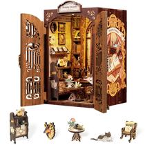 Kit de quarto de casa em miniatura DIY Book Nook Fsolis Bookshop Memory