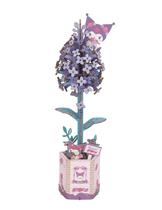 Kit de quebra-cabeça de madeira 3D Hands Craft Lilac Hello Kitty Kuromi