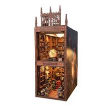 Kit de quebra-cabeça de madeira DIY Book Nook Starry Sky Library Gift Kit de quebra-cabeça de madeira DIY Book Nook Starry Sky Library Gift