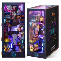 Kit de quebra-cabeça de madeira para livros FUNPOLA Futuristic Cyberpunk