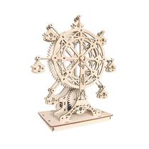 Kit de quebra-cabeça DIY de madeira Music Box Ferris Wheel 32x24x4cm Kit de quebra-cabeça DIY de madeira Music Box Ferris Wheel 32x24x4cm