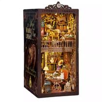 Kit de quebra-cabeça DIY Magic Library Book Nook Wooden Dollhouse
