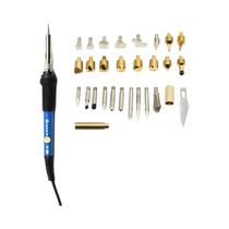 Kit De Queima De Madeira Com Temperatura Ajustável De 60W Caneta De Pirografia Escultura Ferro De