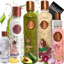 Kit de queratina para alisamento de cabelo RITUAL BOTANICO 250mL + S.O.S
