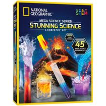 Kit de Química Mega Science National Geographic - Para Crianças de 8 a 12 Anos