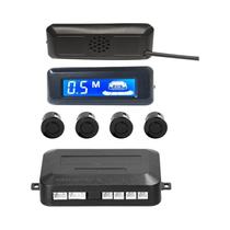 Kit De Radar De Ré Para Carro 12V Com 4 Sensores, Sistema De Sensor De Estacionamento, Display LED E