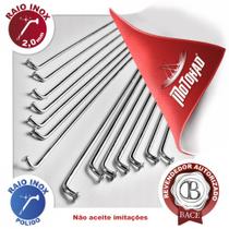 Kit de Raio Inox Bicicleta 215 x 2,0mm (72 raios + niples)