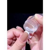 Kit de raspador de estampador de unhas de silicone transparente pequeno para pintura de imagens Ferramentas para estampa Kit de raspador de estampador de unhas de silicone transparente pequeno para pintura de imagens Ferramentas para estampa