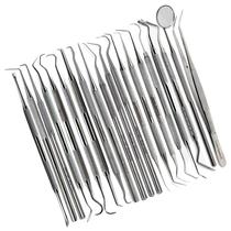 Kit de raspador de tártaro dental A2Z SCILAB em aço inoxidável, 20 peças Kit de raspador de tártaro dental A2Z SCILAB em aço inoxidável, 20 peças
