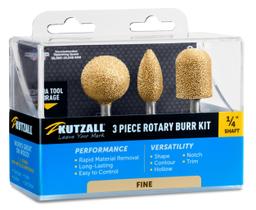 Kit de rebarbas rotativas Kutzall de 3 peças com eixo de 6 mm para Bosch, DeWalt Kit de rebarbas rotativas Kutzall de 3 peças com eixo de 6 mm para Bosch, DeWalt