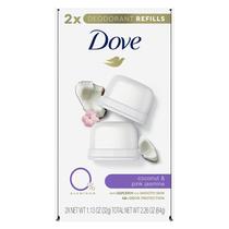 Kit de recarga de desodorante Dove, recarregável de 33 ml, 2 recargas femininas
